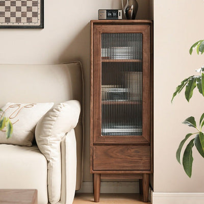 Modern Walnut Storage Cabinet