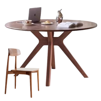 Round Solid Wood Dining Table