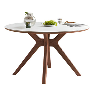 Round Solid Wood Dining Table