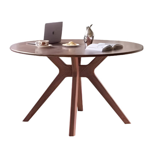 Round Solid Wood Dining Table