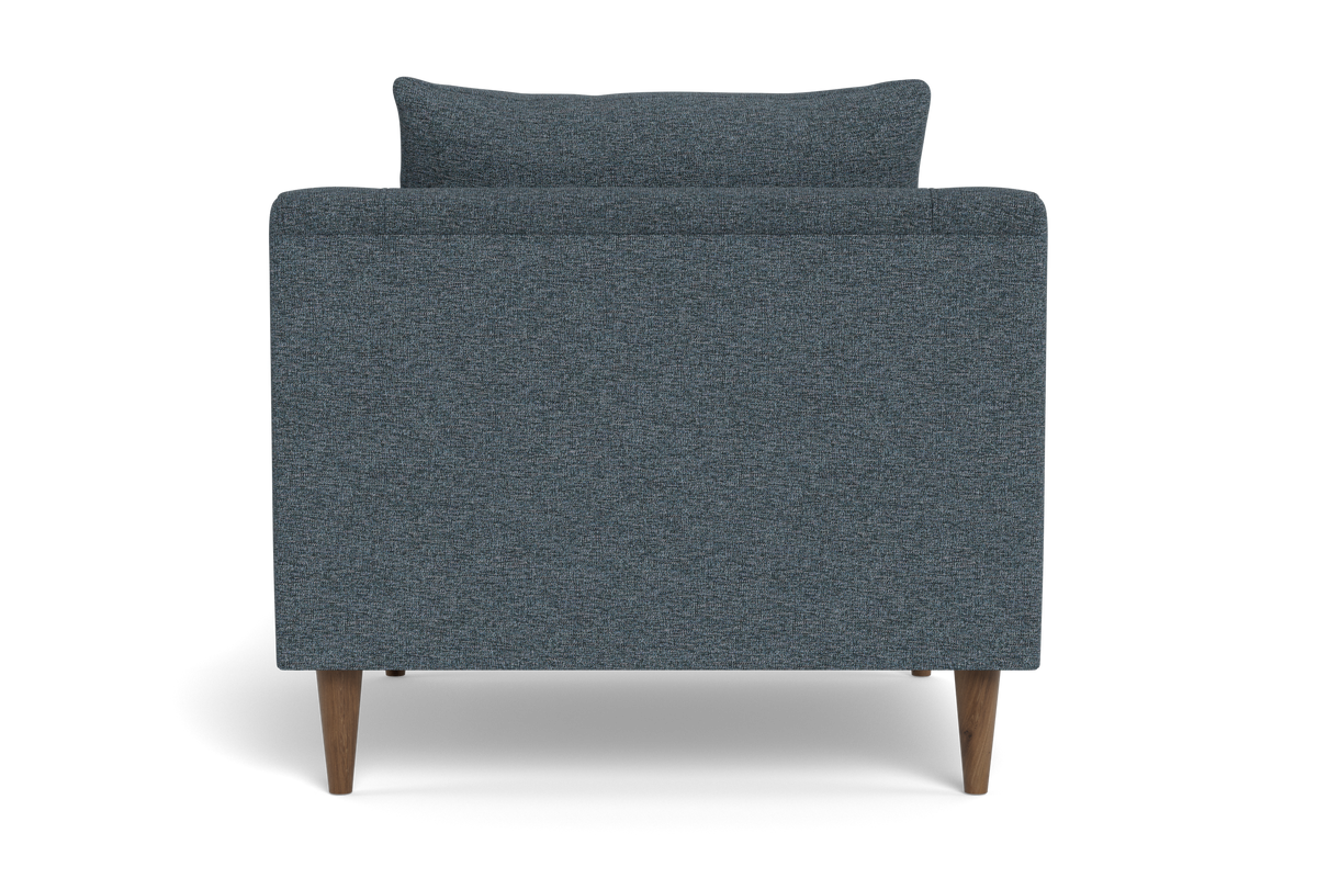 Alex Modern Upholstered Accent Chair – Slate Blue