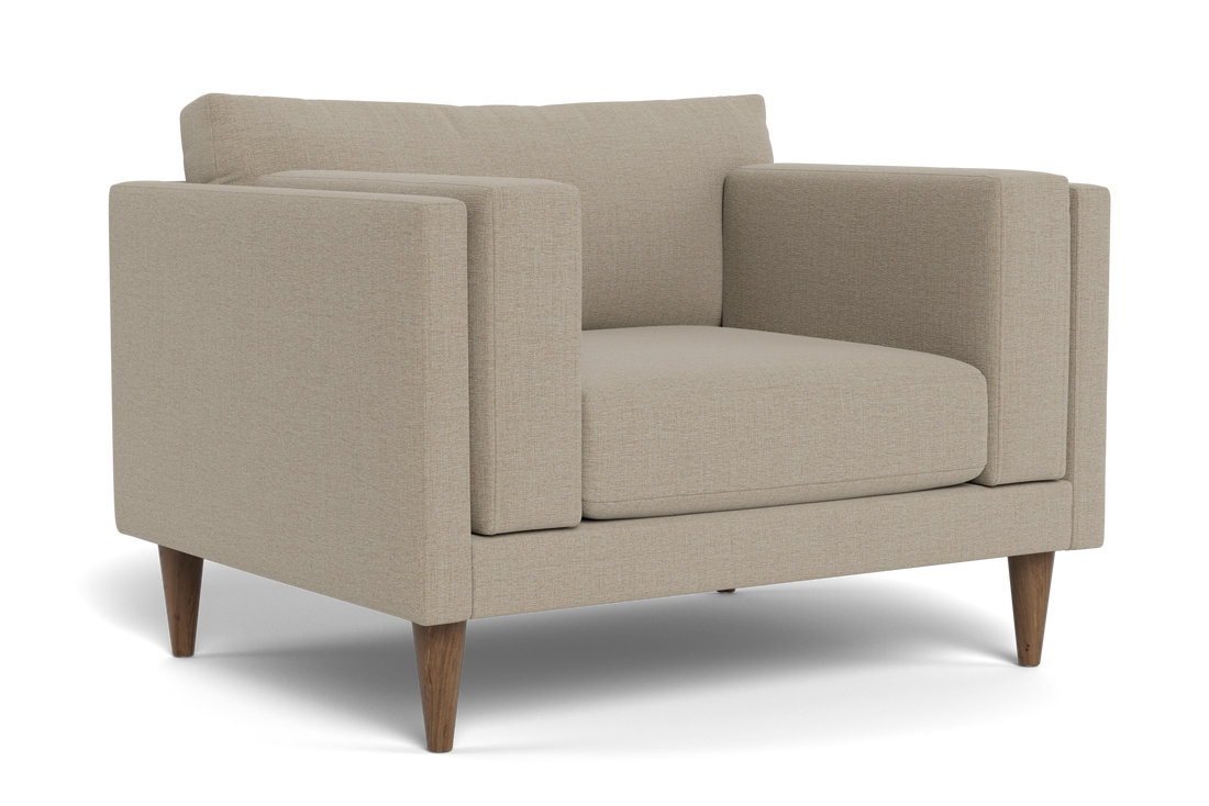 Davis Modern Upholstered Accent Chair – Natural Beige