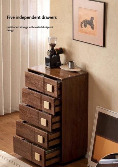 Solid Wood 5-Drawer Chest of Drawers