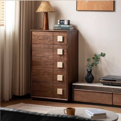 Solid Wood 5-Drawer Chest of Drawers