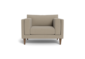Davis Modern Upholstered Accent Chair – Natural Beige