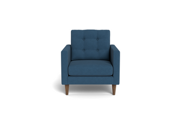 Jasper Modern Tufted Upholstered Accent Chair – Navy Blue