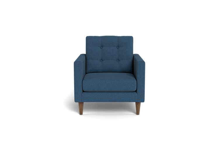 Jasper Modern Tufted Upholstered Accent Chair – Navy Blue