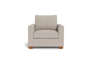 Tiffany Upholstered Accent Chair – Elegant Beige Armchair
