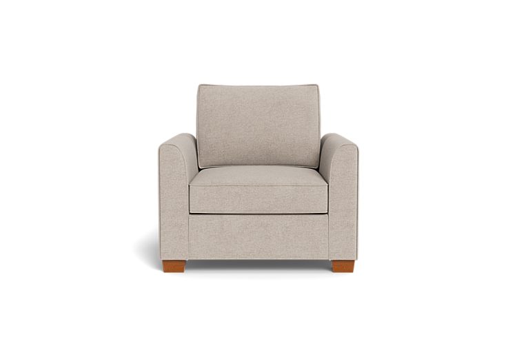 Tiffany Upholstered Accent Chair – Elegant Beige Armchair