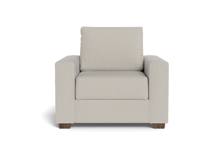 Olini Modern Upholstered Accent Chair – Soft Beige