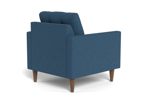 Jasper Modern Tufted Upholstered Accent Chair – Navy Blue