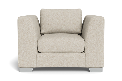 Kent Modern Upholstered Accent Chair – Soft Beige