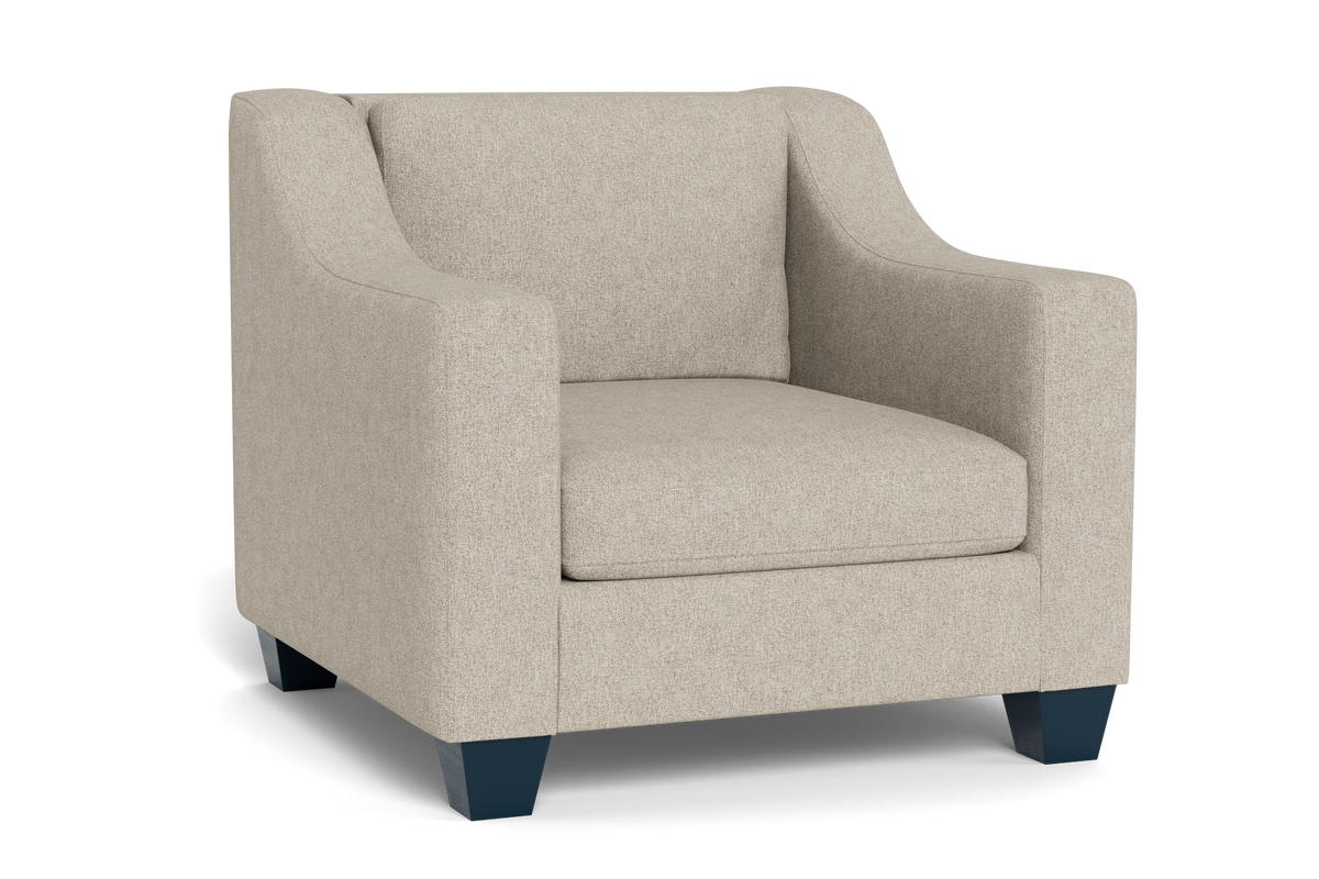 Merced Upholstered Accent Chair – Soft Cream Fabric