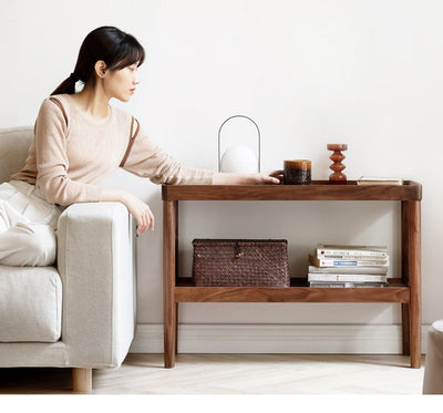 Solid Walnut Console Table