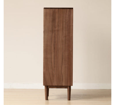 Modern Walnut Storage Cabinet