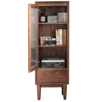 Modern Walnut Storage Cabinet