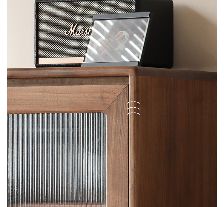 Modern Walnut Storage Cabinet