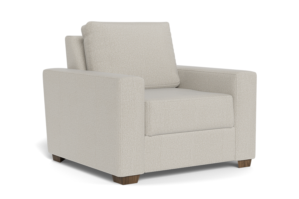 Olini Modern Upholstered Accent Chair – Soft Beige