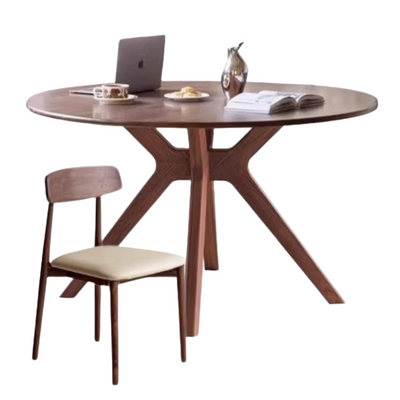 Round Solid Wood Dining Table