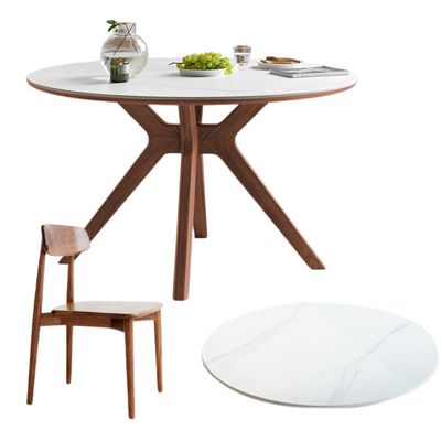 Round Solid Wood Dining Table