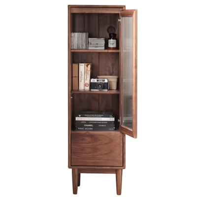 Modern Walnut Storage Cabinet