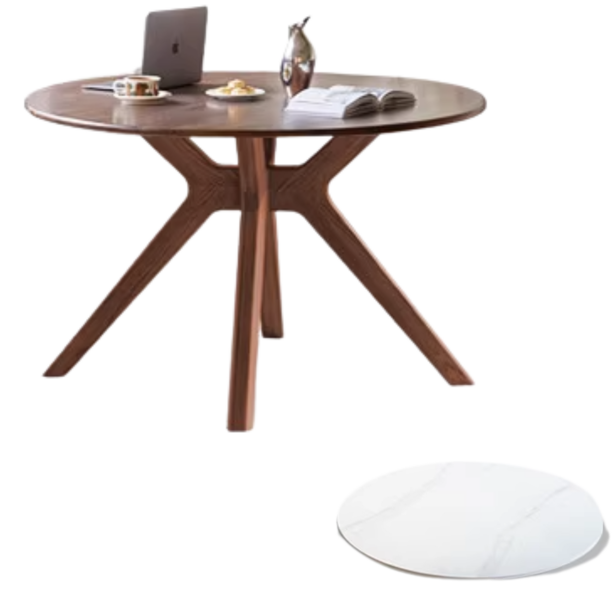 Round Solid Wood Dining Table