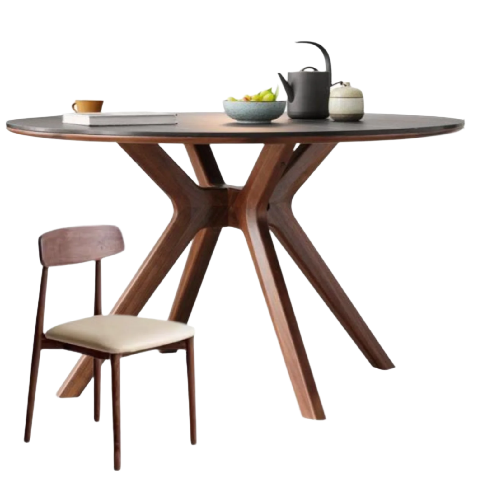 Round Solid Wood Dining Table