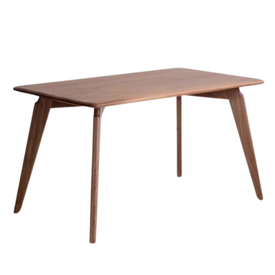 Modern Walnut Dining Table with Sintered Stone Top