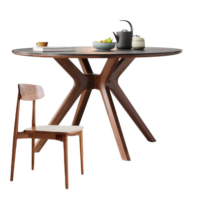 Round Solid Wood Dining Table