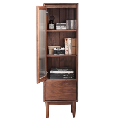 Modern Walnut Storage Cabinet