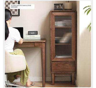 Modern Walnut Storage Cabinet