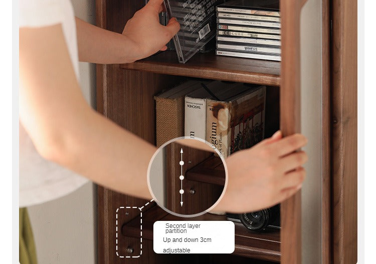 Modern Walnut Storage Cabinet
