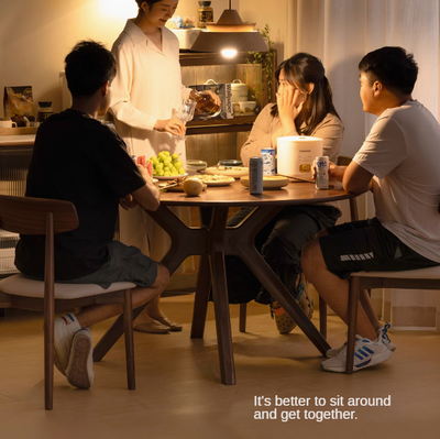 Round Solid Wood Dining Table