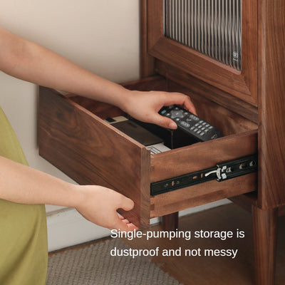 Modern Walnut Storage Cabinet