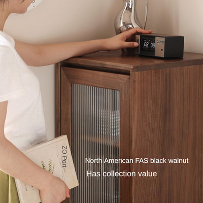 Modern Walnut Storage Cabinet