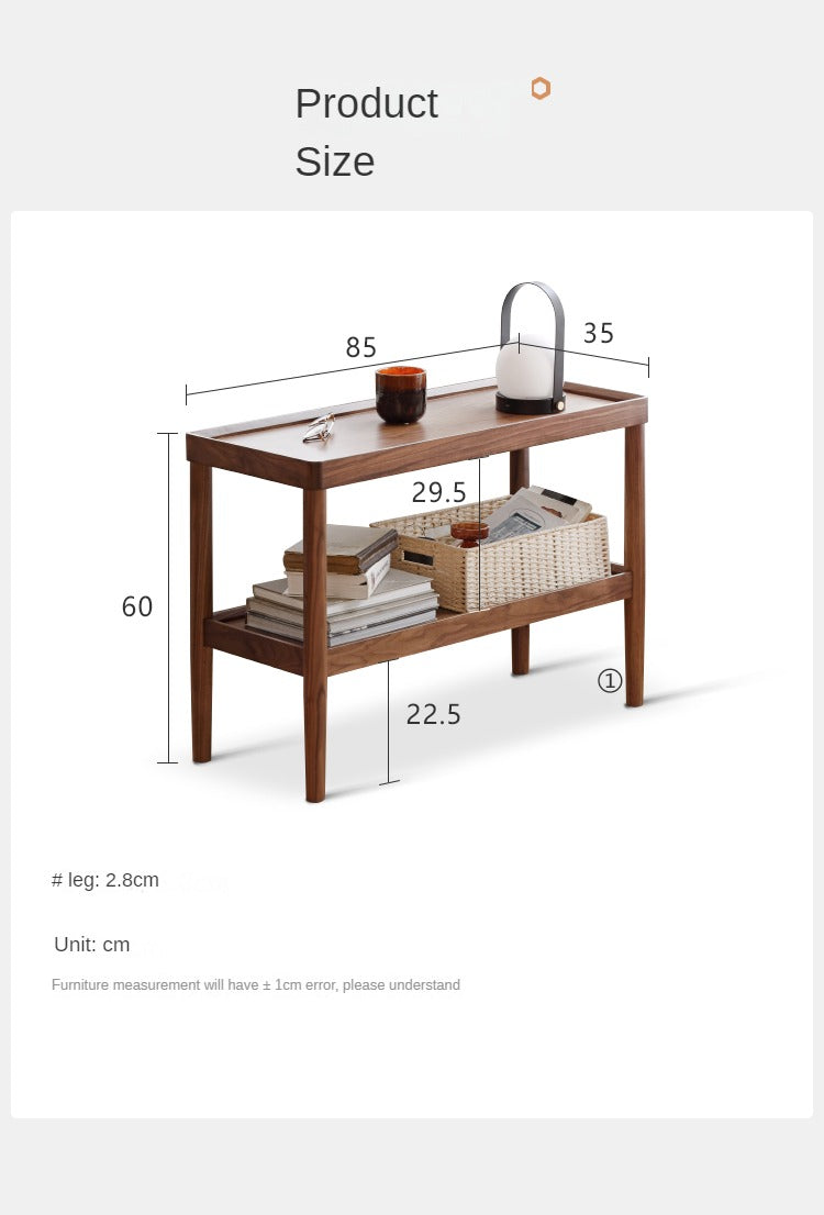 Solid Walnut Console Table