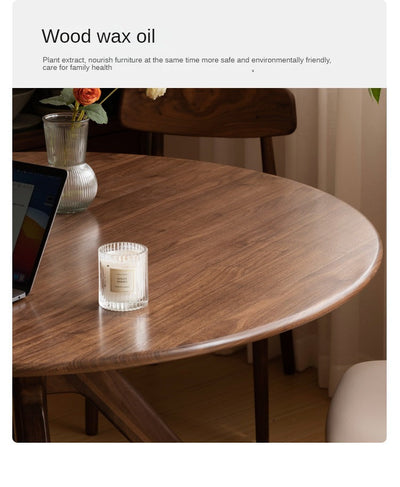 Round Solid Wood Dining Table