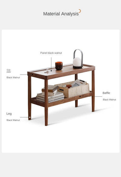 Solid Walnut Console Table