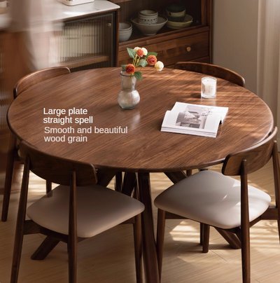 Round Solid Wood Dining Table