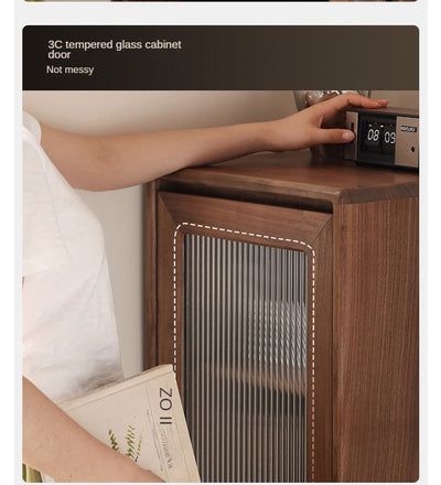 Modern Walnut Storage Cabinet