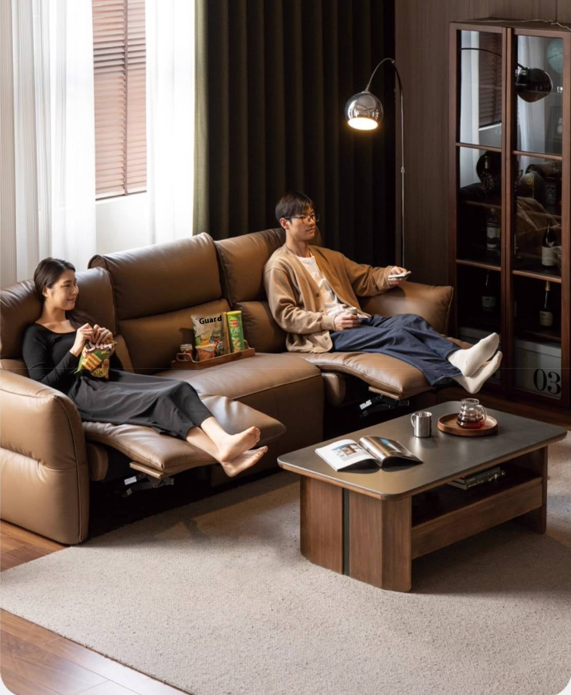 Solid Walnut Coffee Table with Drawer